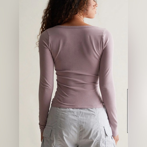 NWT Size XS Pacsun purple washed Henley Top NEVER WORN - Picture 7 of 8